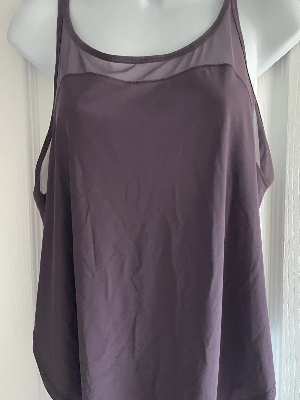 lululemon athletica Purple Strappy Mesh-Back Sports Tank